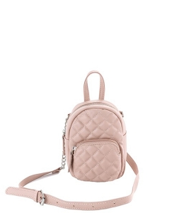 Small Trendy Quilted Corssbody Satchle Bag BA320104 PINK
